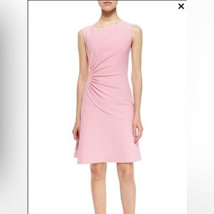 Diane Von Furstenberg size 4 Dayna Ruched Fit-and-Flare Dress, Pink Ice